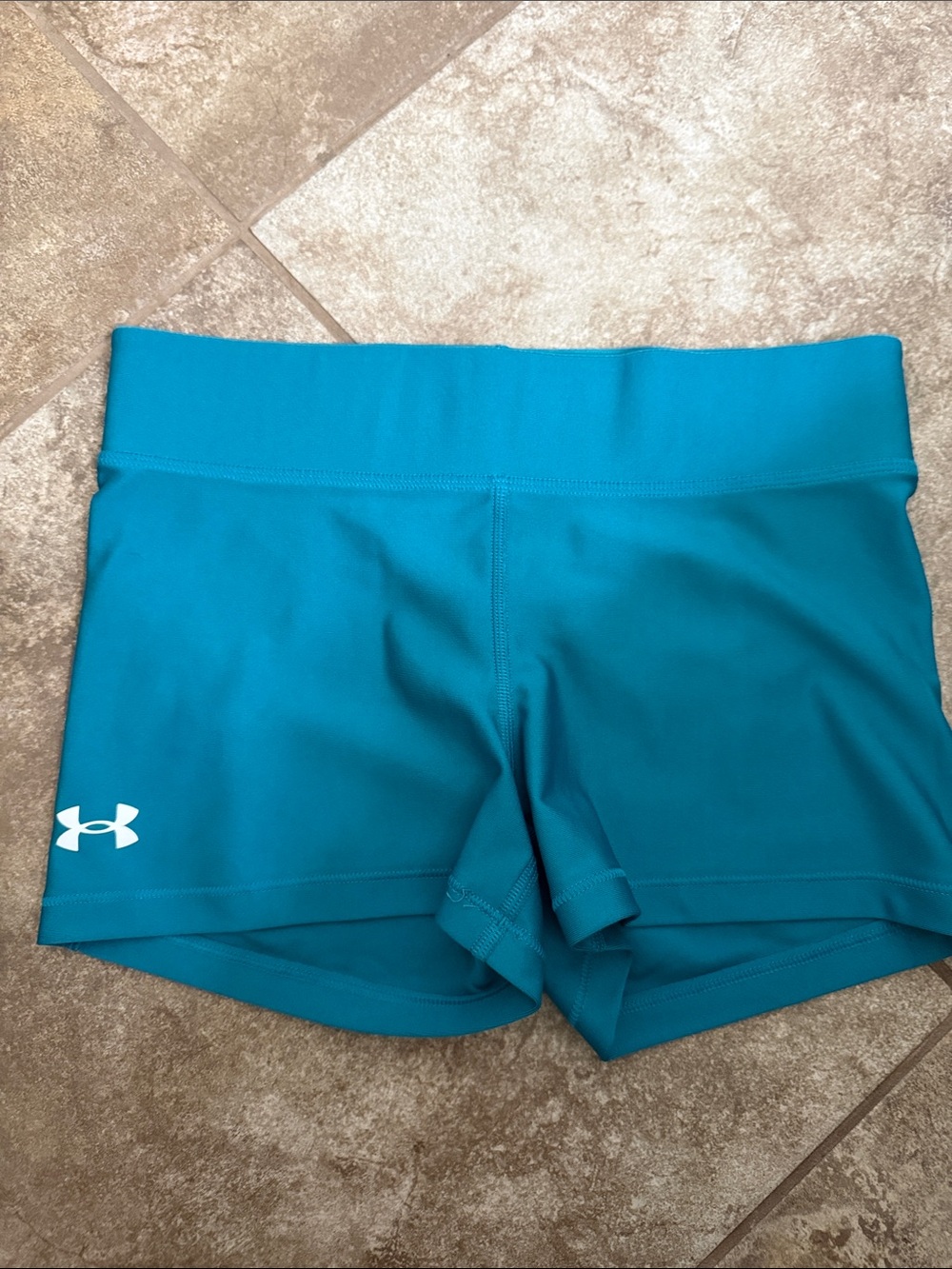 Under Armour Teal Women's Athletic Bike Shorts